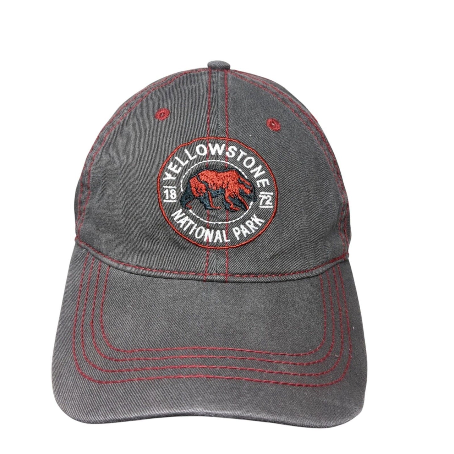 Yellowstone National Park 1872 Slideback Hat Gray OS Adjustable Embroidered
