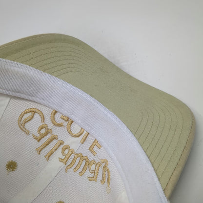 Callaway Golf Baseball Cap White Gold One Size Big Bertha Slideback 6 Panel Hat