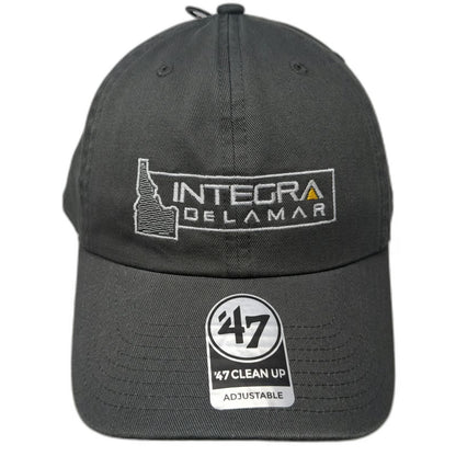 '47 Baseball Cap Gray One Size Adjustable Integra DeLamar Idaho Mining Logo Hat