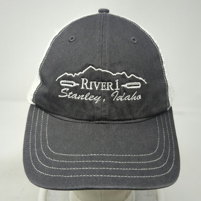 Richardson Trucker Hat Gray OSFM River 1 Stanley Idaho Mountain Oars Snapback