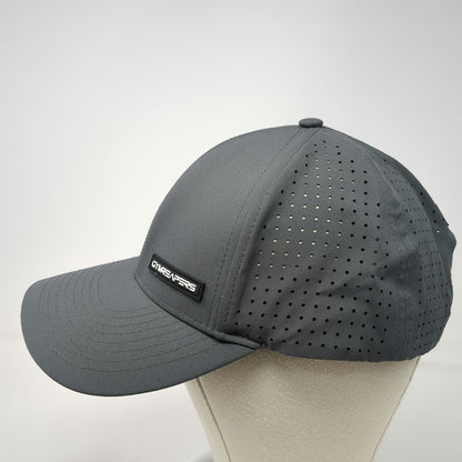 Gymreapers Trucker Hat Gray One Size Perforated Skull Performance Snapback
