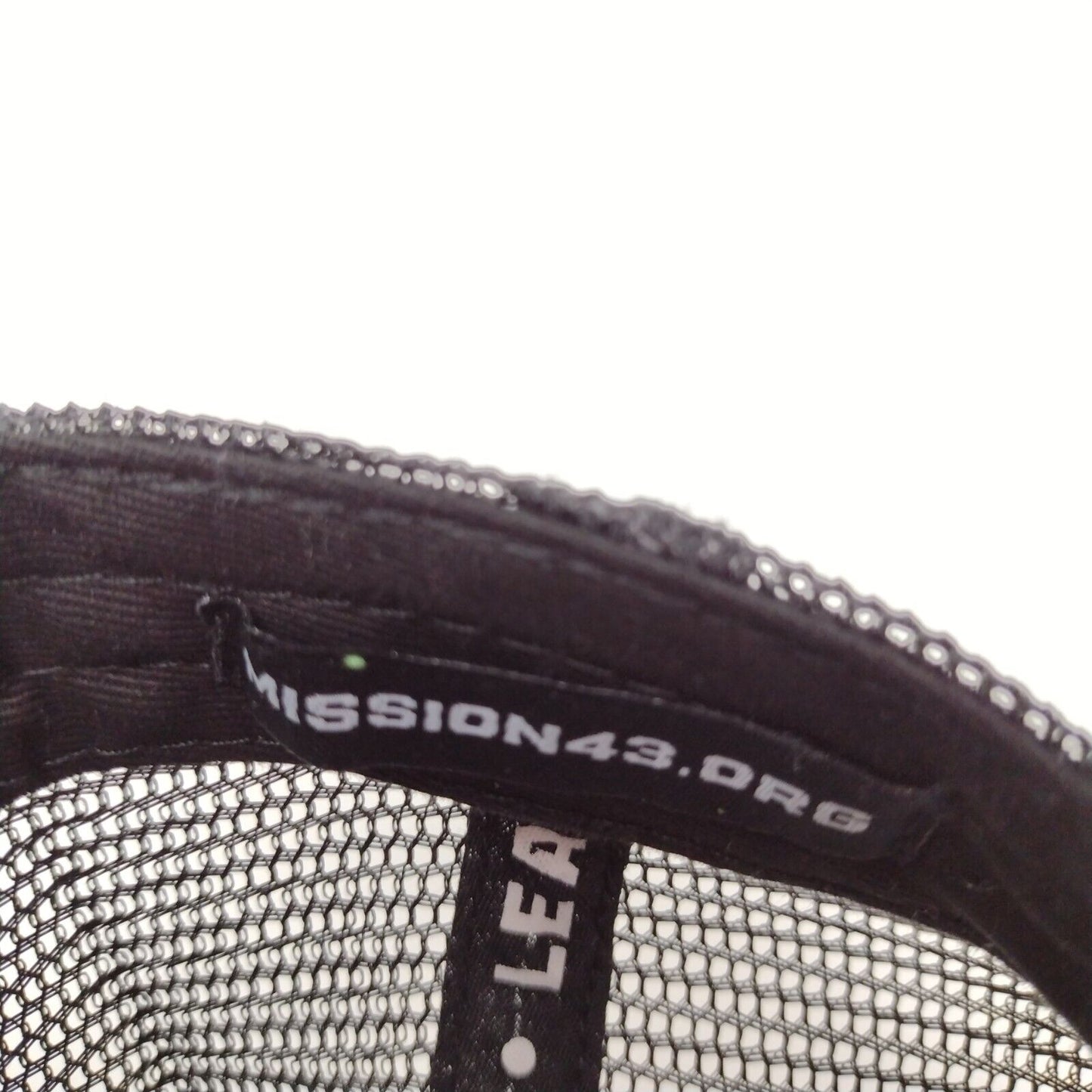 Mission43 Snapback Mesh Back Trucker Hat Gray OSFA Embroidered