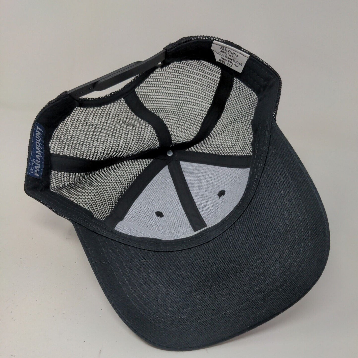 Fanatics Men's Snapback Mesh Back Hat Black Size OSFA Embroidered Logo