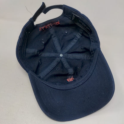 US Polo Assn. Strapback Hat Blue One Size Adjustable Embroidered Logo 6 Panel