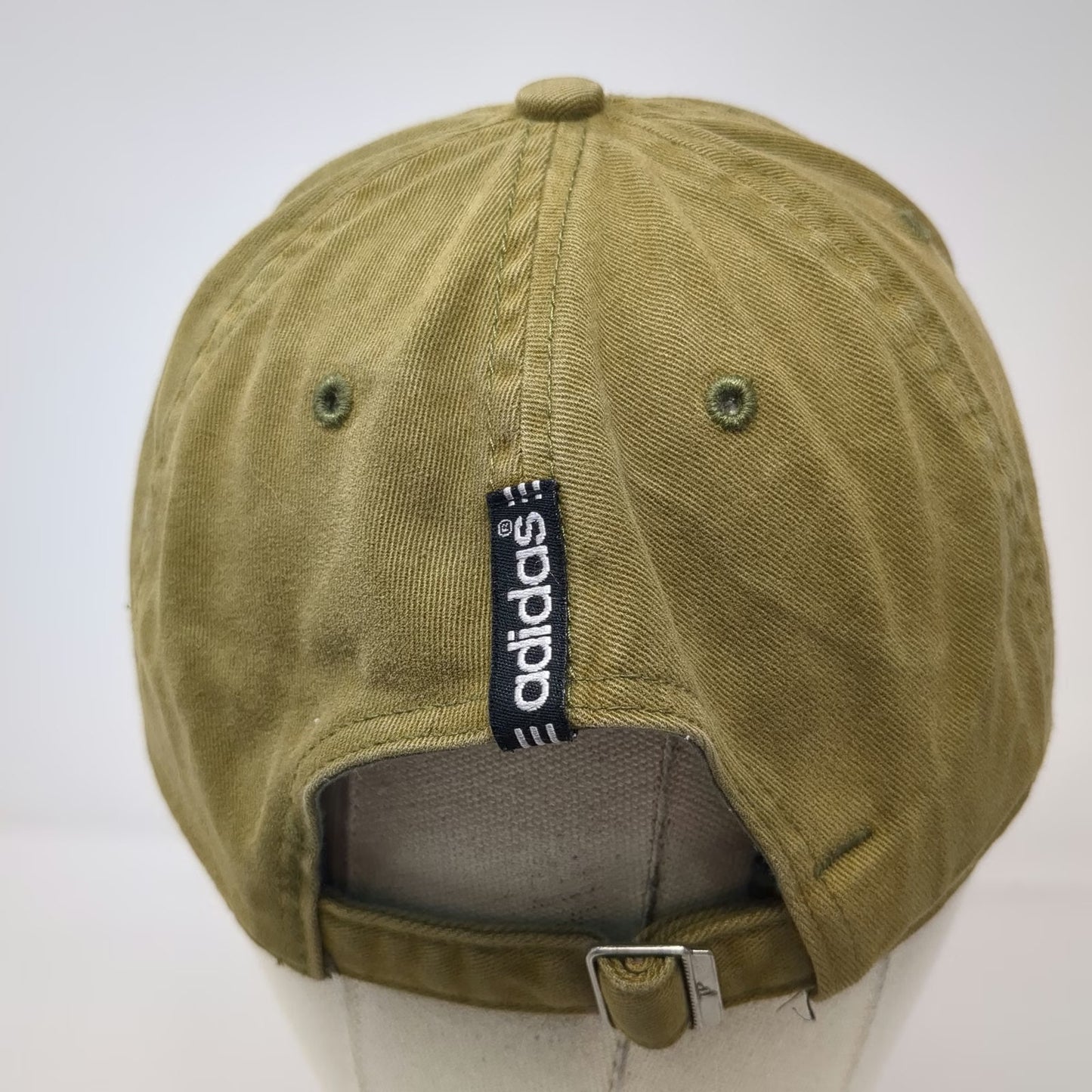 Adidas Baseball Cap Green One Size Mountain Logo Slideback Hat Adjustable Cotton