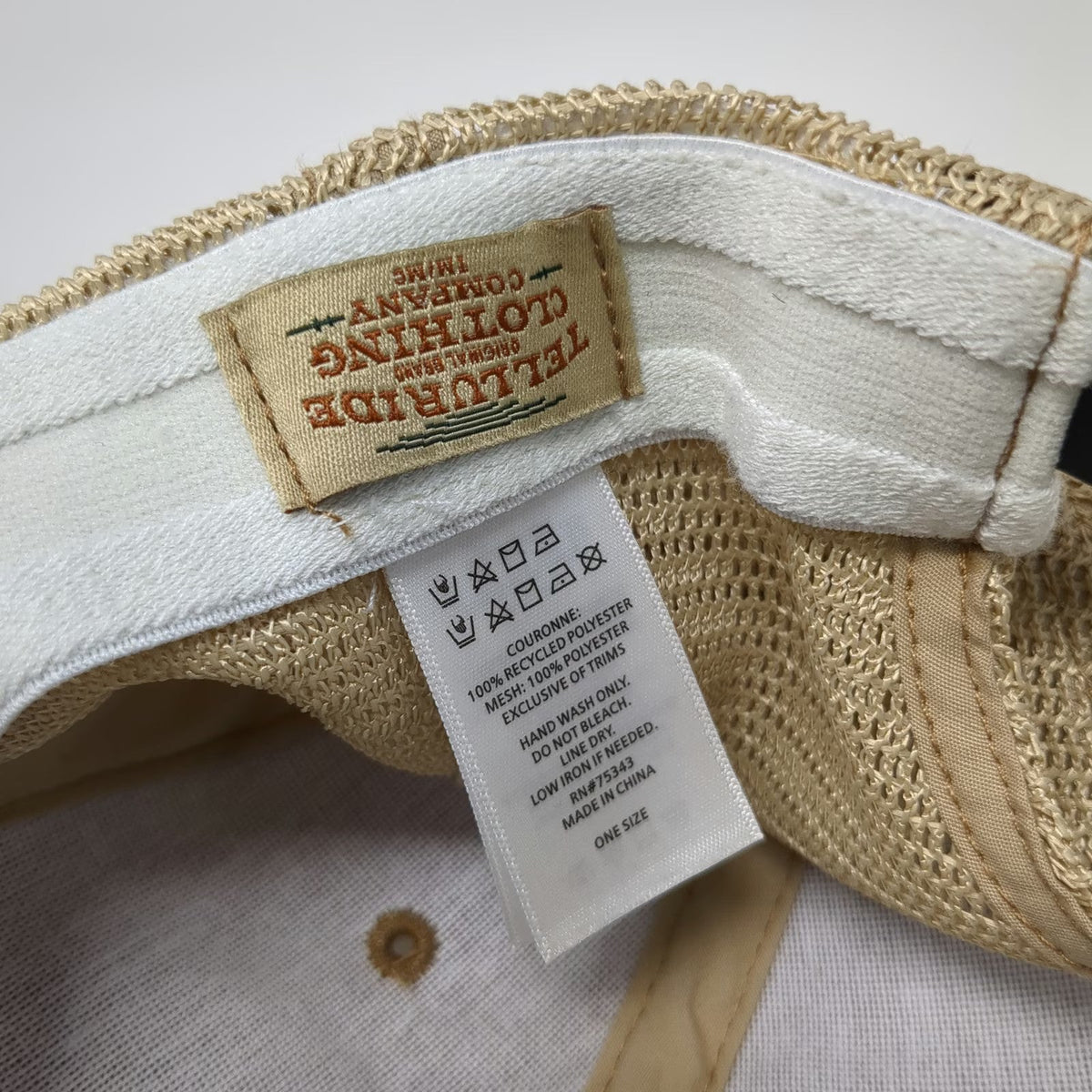 Telluride Clothing Company Trucker Hat Brown One Size Mesh Bear Mountain Patch