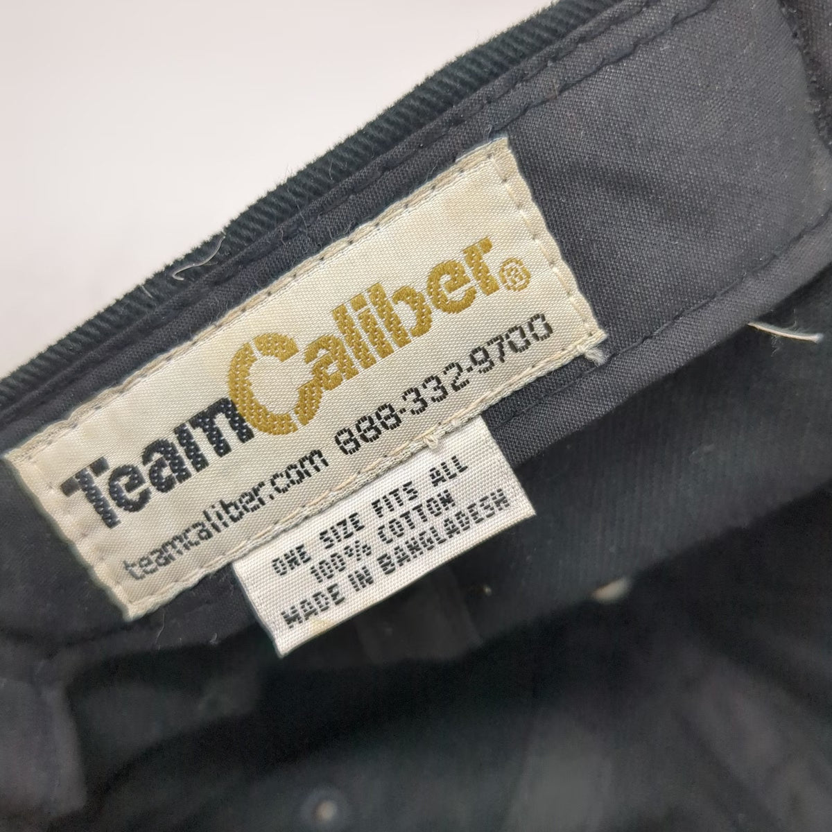 Team Caliber Black Baseball Cap One Size Kurt Busch 97 Roush Racing NASCAR Hat