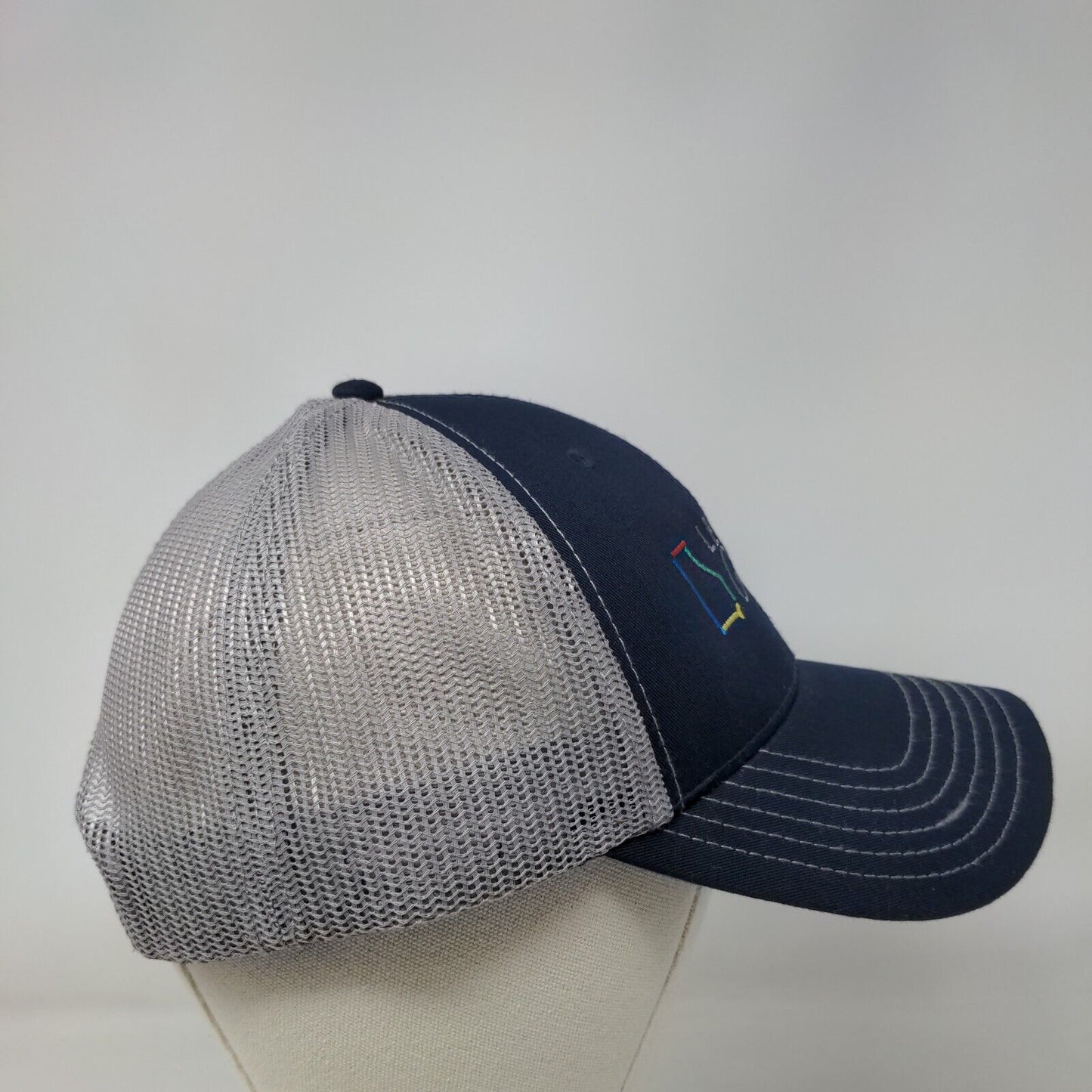 Leadership Georgia Snapback Trucker Hat Blue OSFM Embroidered Mesh Back Otto