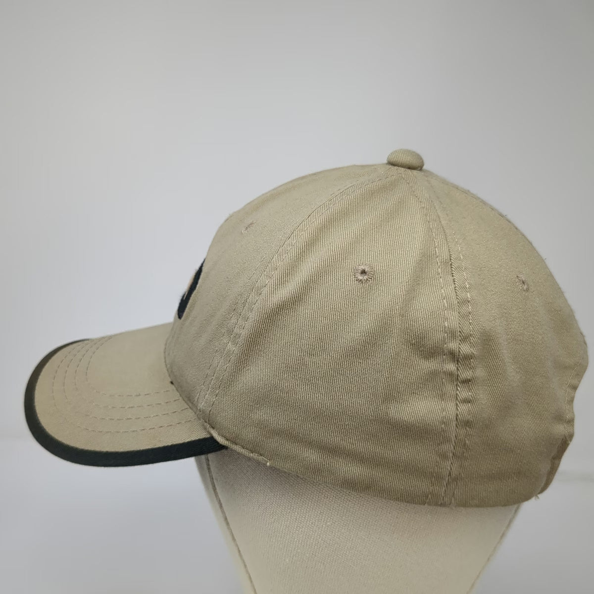 Ducks Unlimited Baseball Cap Beige One Size Contrast Brim Slideback DU Logo Hat