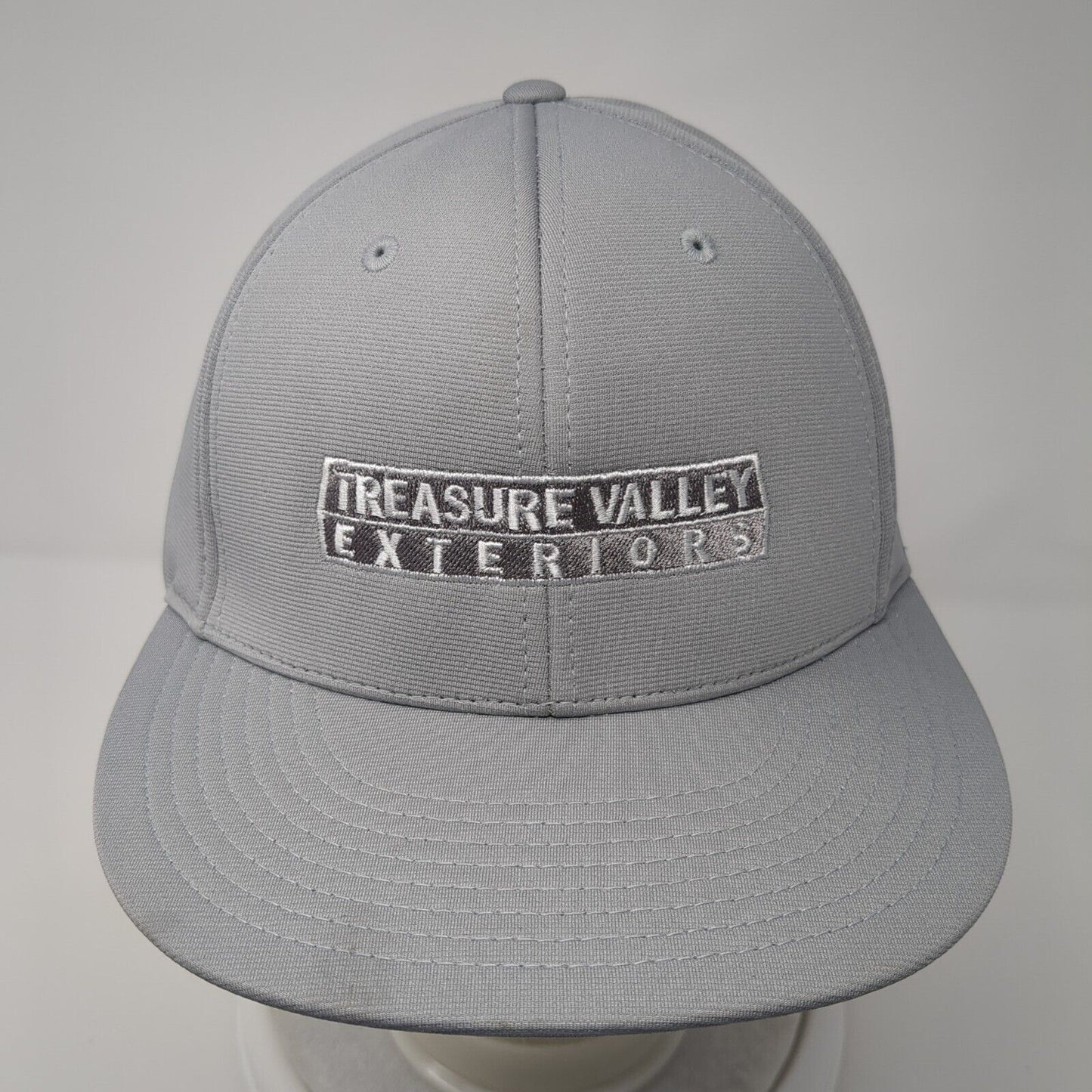Treasure Valley Exteriors Fitted Hat Gray L/XL Flexfit Embroidered Richardson