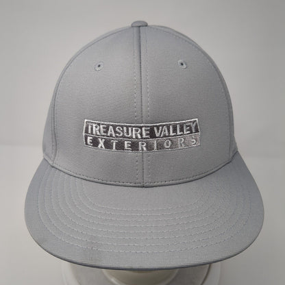 Treasure Valley Exteriors Fitted Hat Gray L/XL Flexfit Embroidered Richardson