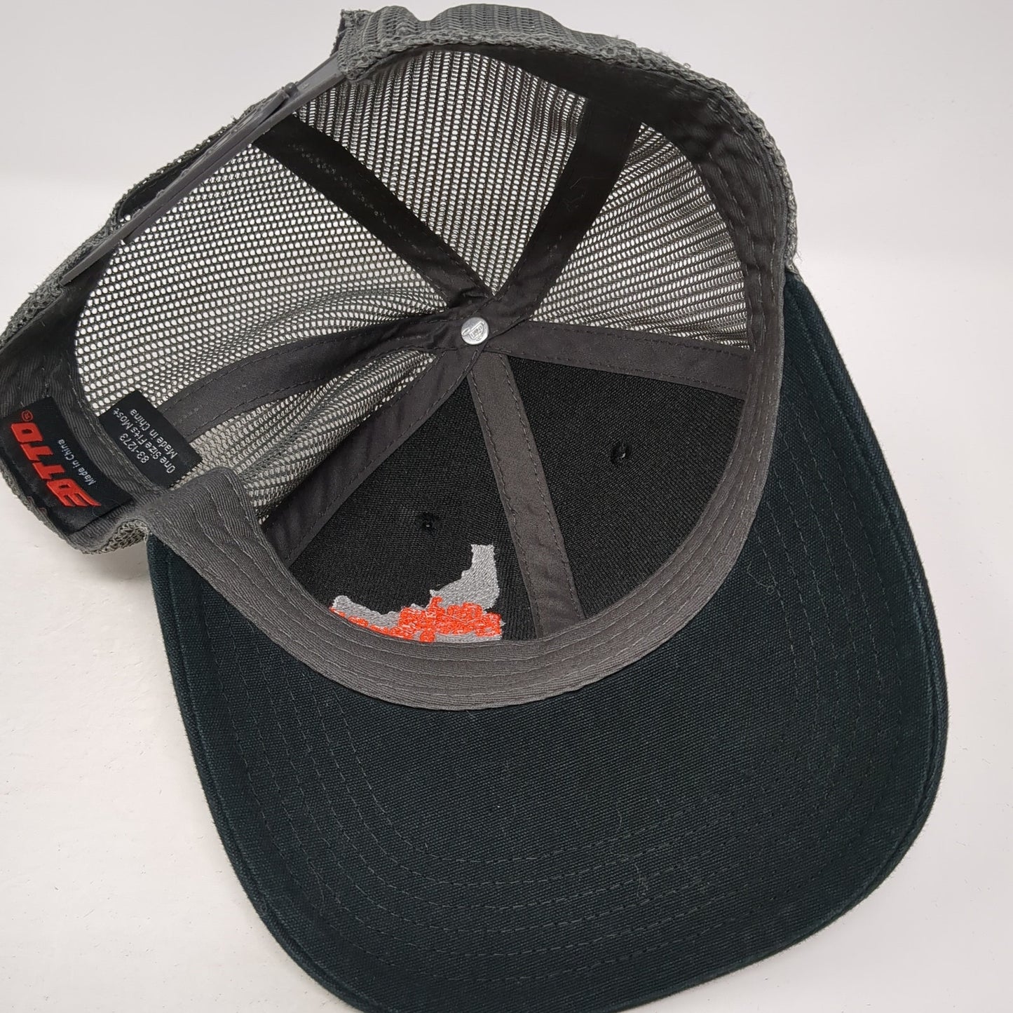Chi Alpha Snapback Trucker Hat Black One Size Adjustable Mesh Back Otto
