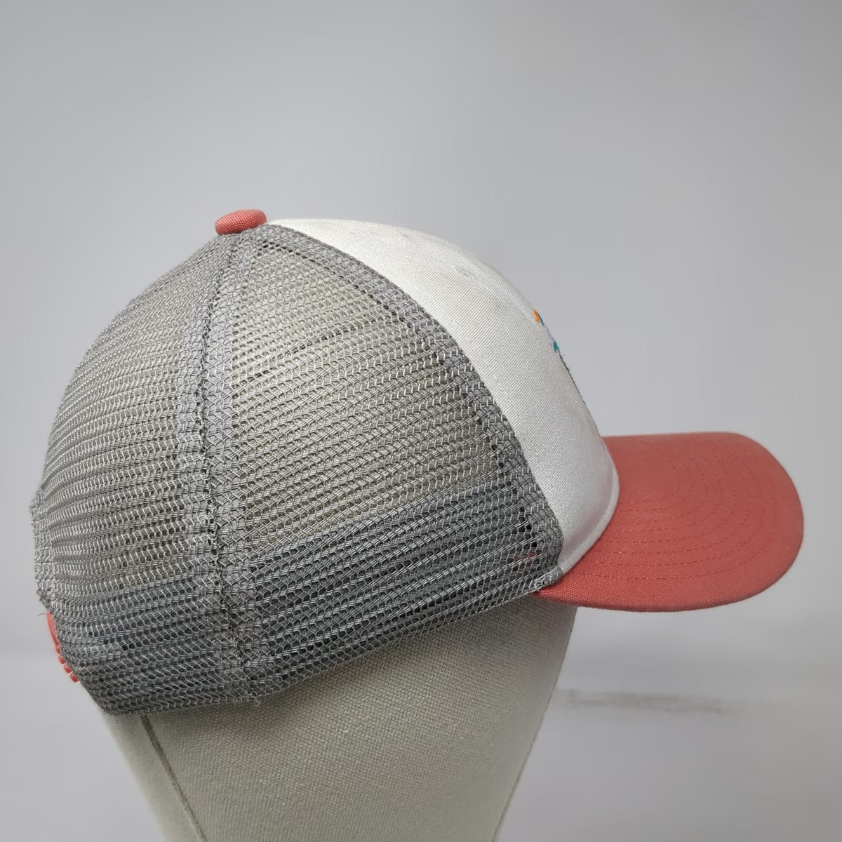 Patagonia Trucker Hat White OS Mesh Back Embroidered Logo Snapback Mountain