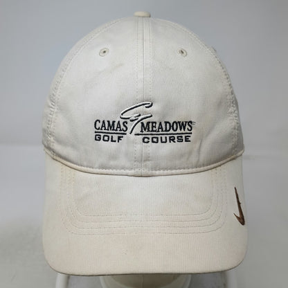 Nike Baseball Cap Beige One Size Strapback Swoosh Camas Meadows Golf Course Hat