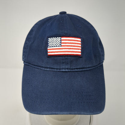 Old Navy American Flag Slideback Hat Blue One Size Adjustable 6 Panel