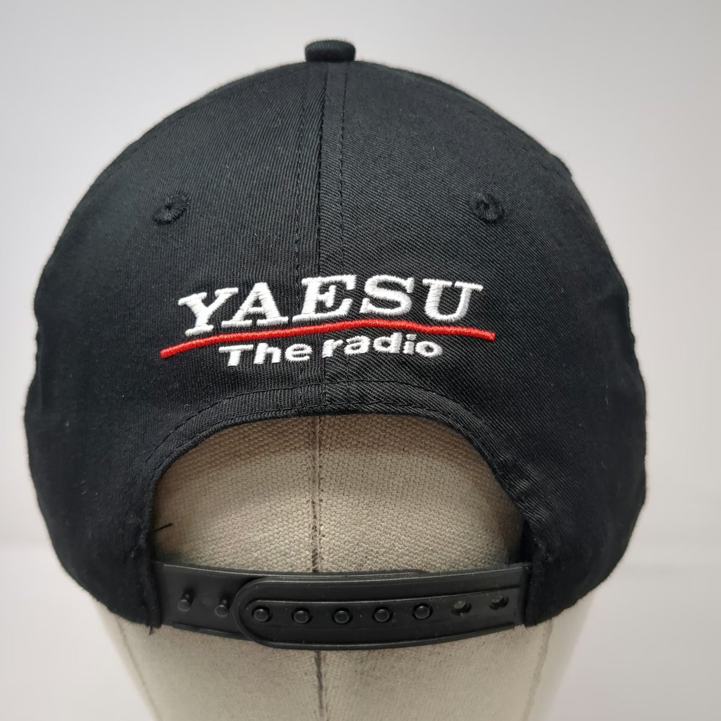 Barker Gear Yaesu The Radio Hat Black One Size Snapback Cotton Structured Logo