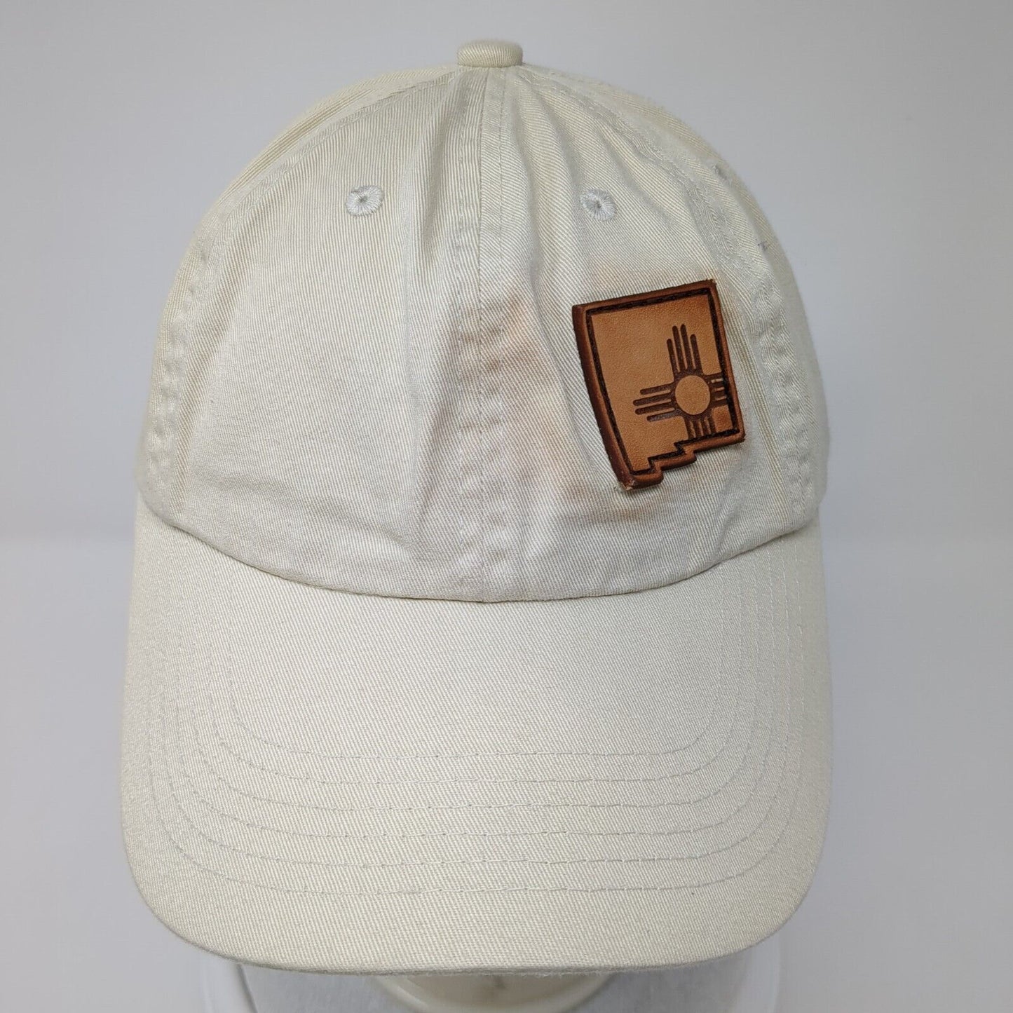Port Authority Slideback Hat Tan One Size Adjustable Leather Patch