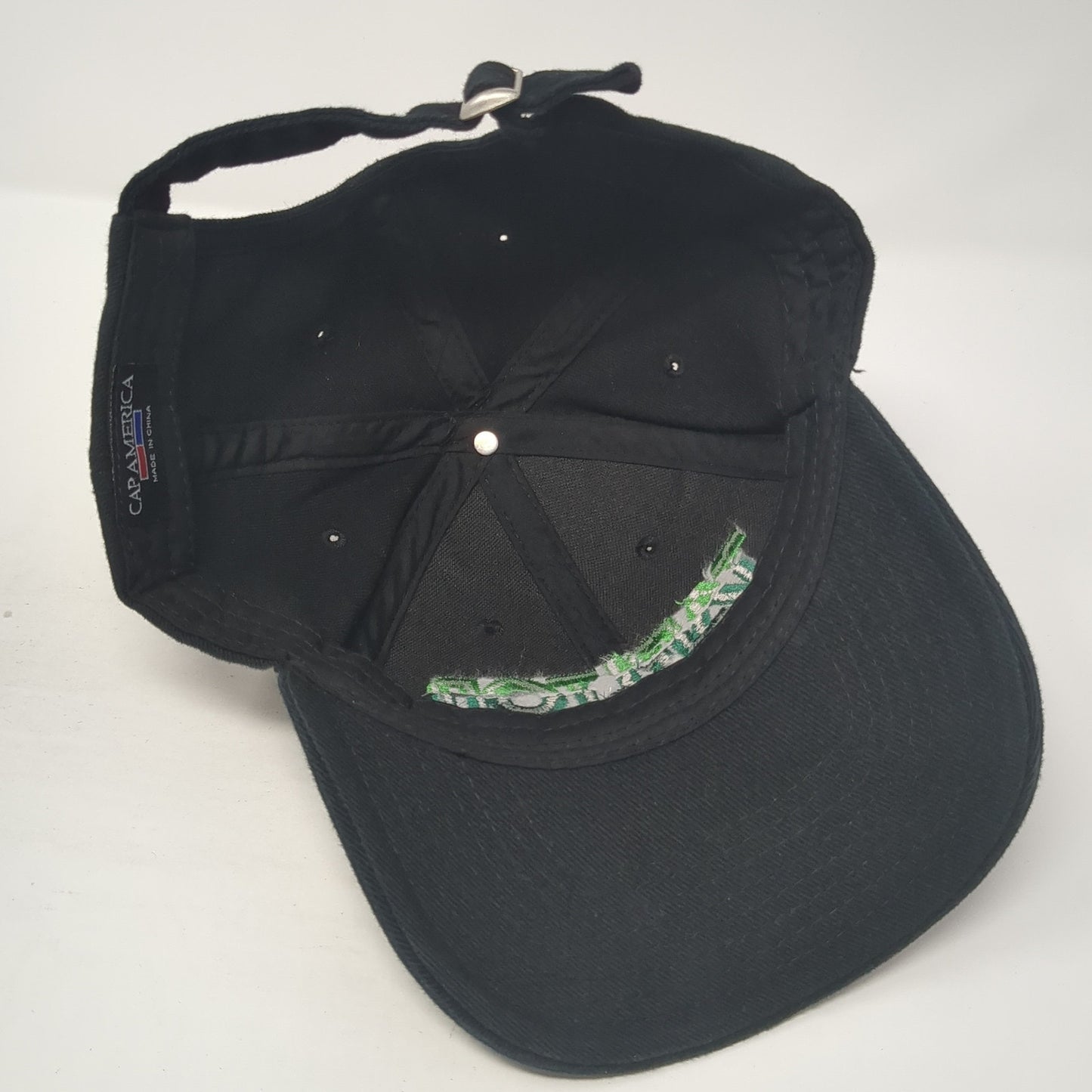 Tarlton Slideback Hat Black One Size Adjustable Embroidered Cap America