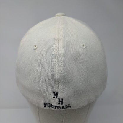 Tiger MH Football Fitted Hat Cream M/L Solid Embroidered Richardson