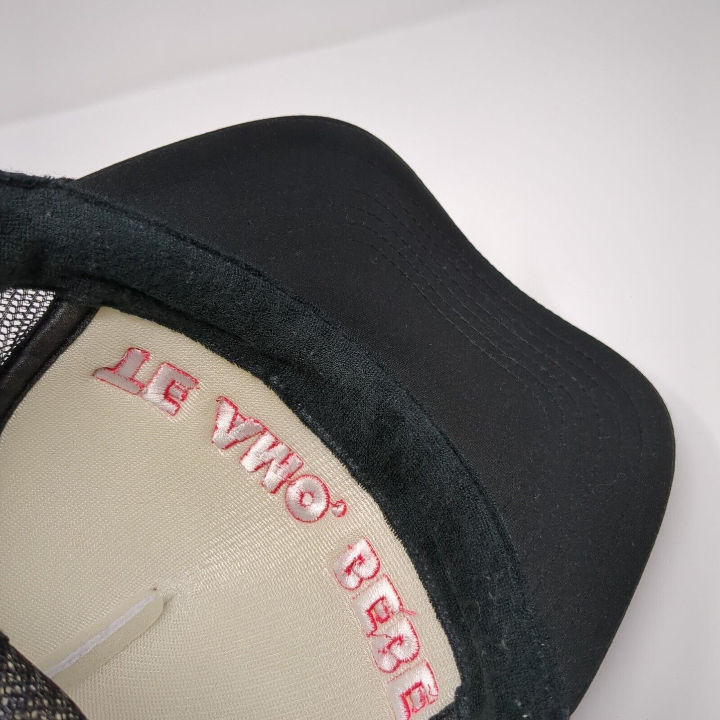 Te Amo, Bebe Snapback Rope Trucker Hat Black OSFM Mesh Back Otto