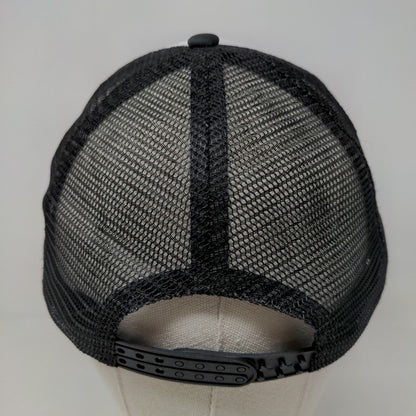 Unbranded Men's Snapback Mesh Back Hat Black White Spitters Are Quitters Logo