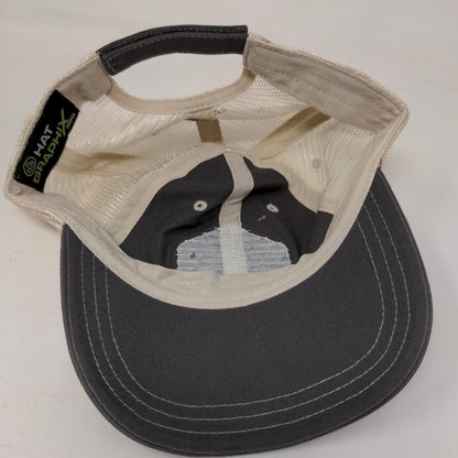 Mule Deer Foundation MDF 1988 Strapback Mesh Back Trucker Hat Gray OSFA