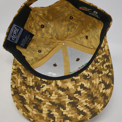Acme Hat Co Mtn Dew Team Rubicon Digital Camo Brown Baseball Cap One Size Hat