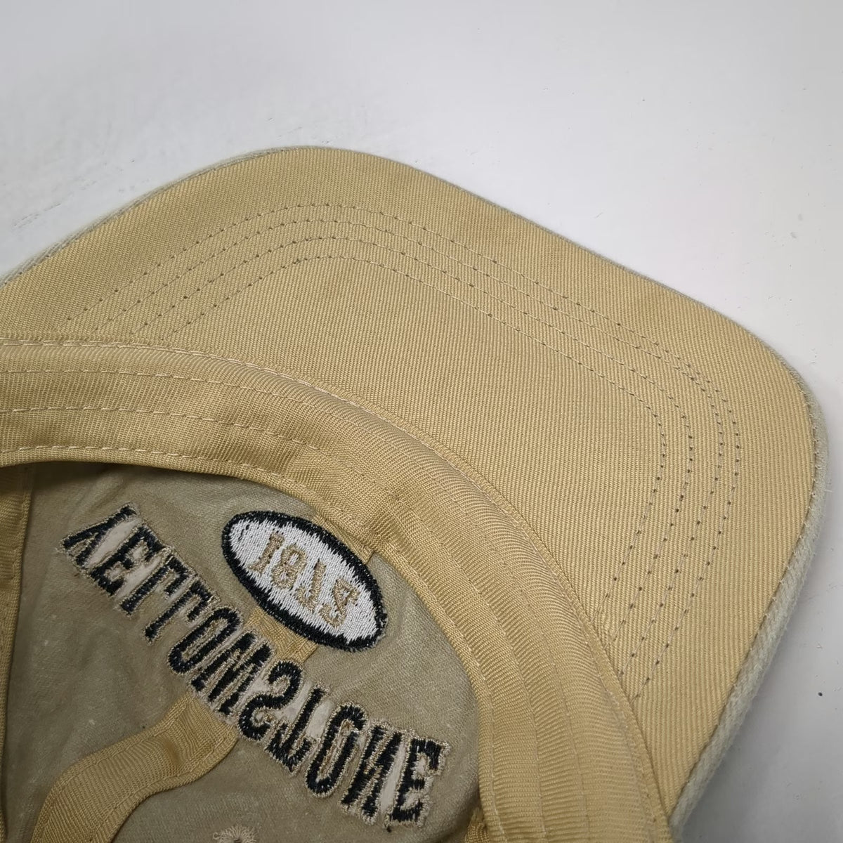 Lucky 7 Baseball Cap Beige One Size Yellowstone National Park Strapback hat 1872