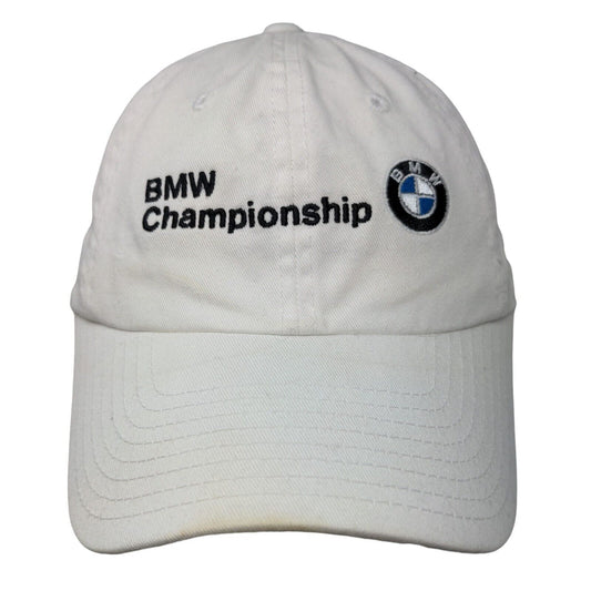 PGA Playoffs Men's Slideback Hat White BMW Championship Embroidered Logo