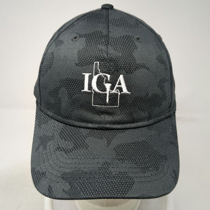 Imperial Snapback Black Gray One Size Idaho Golf Association Camo Logo Hat
