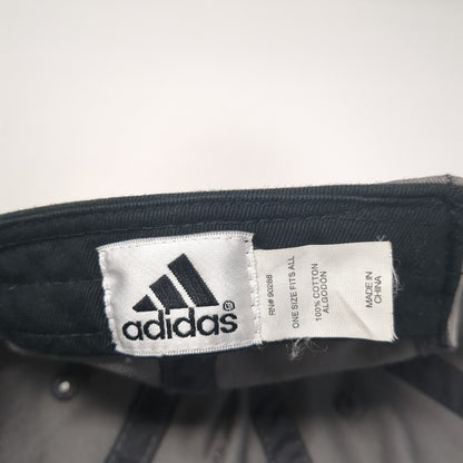 Adidas Slideback Hat Gray One Size Embroidered Logo 3 Stripes Outdoor