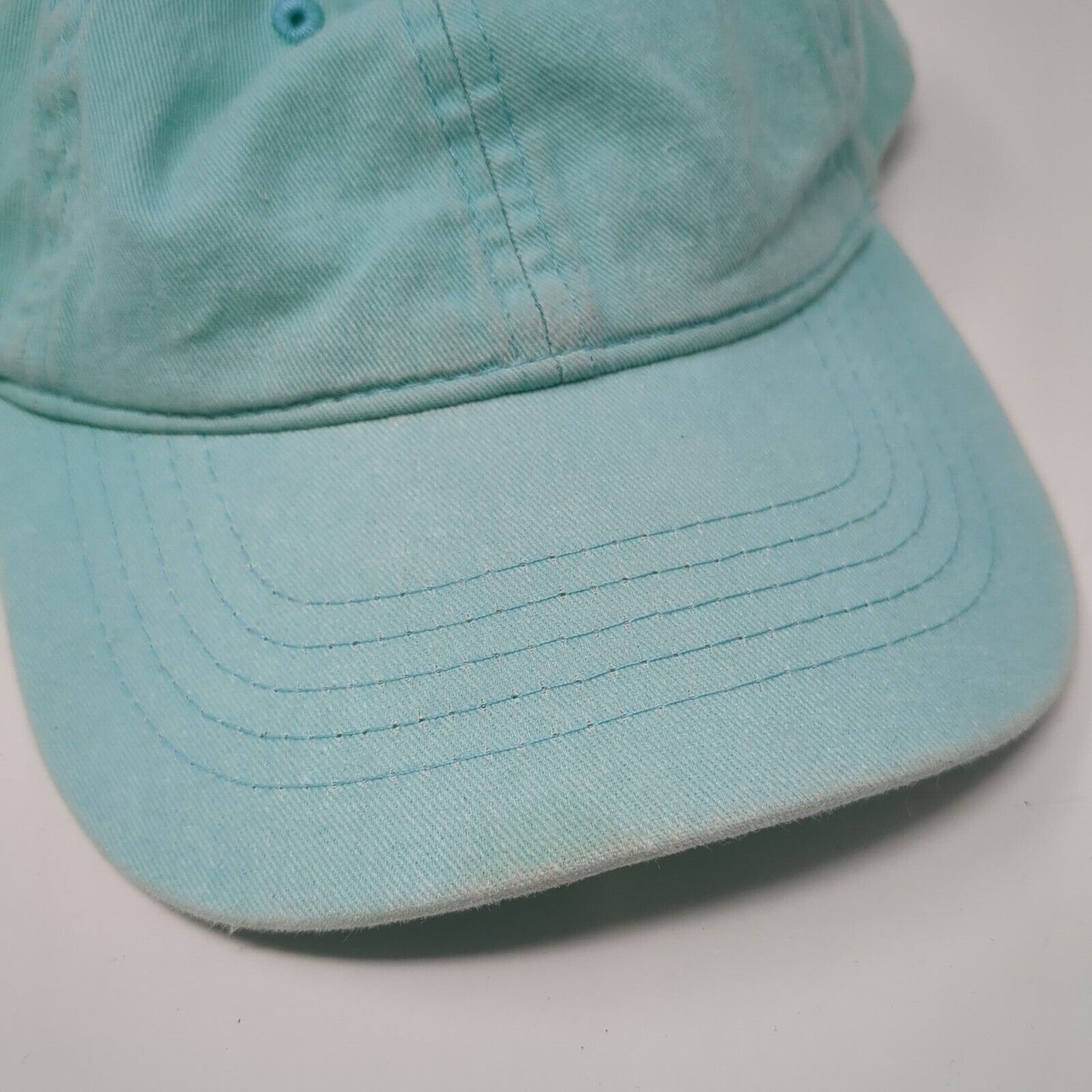 Unbranded Strapback Hat Spearmint Blue One Size Adjustable Solid Blank