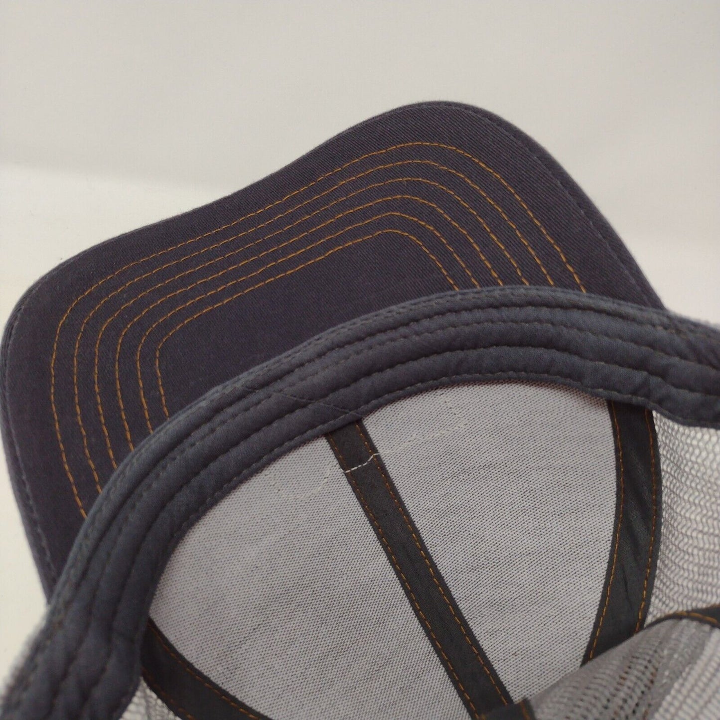 Case Construction Snapback Trucker Hat Gray OSFA Mesh Back K-Products