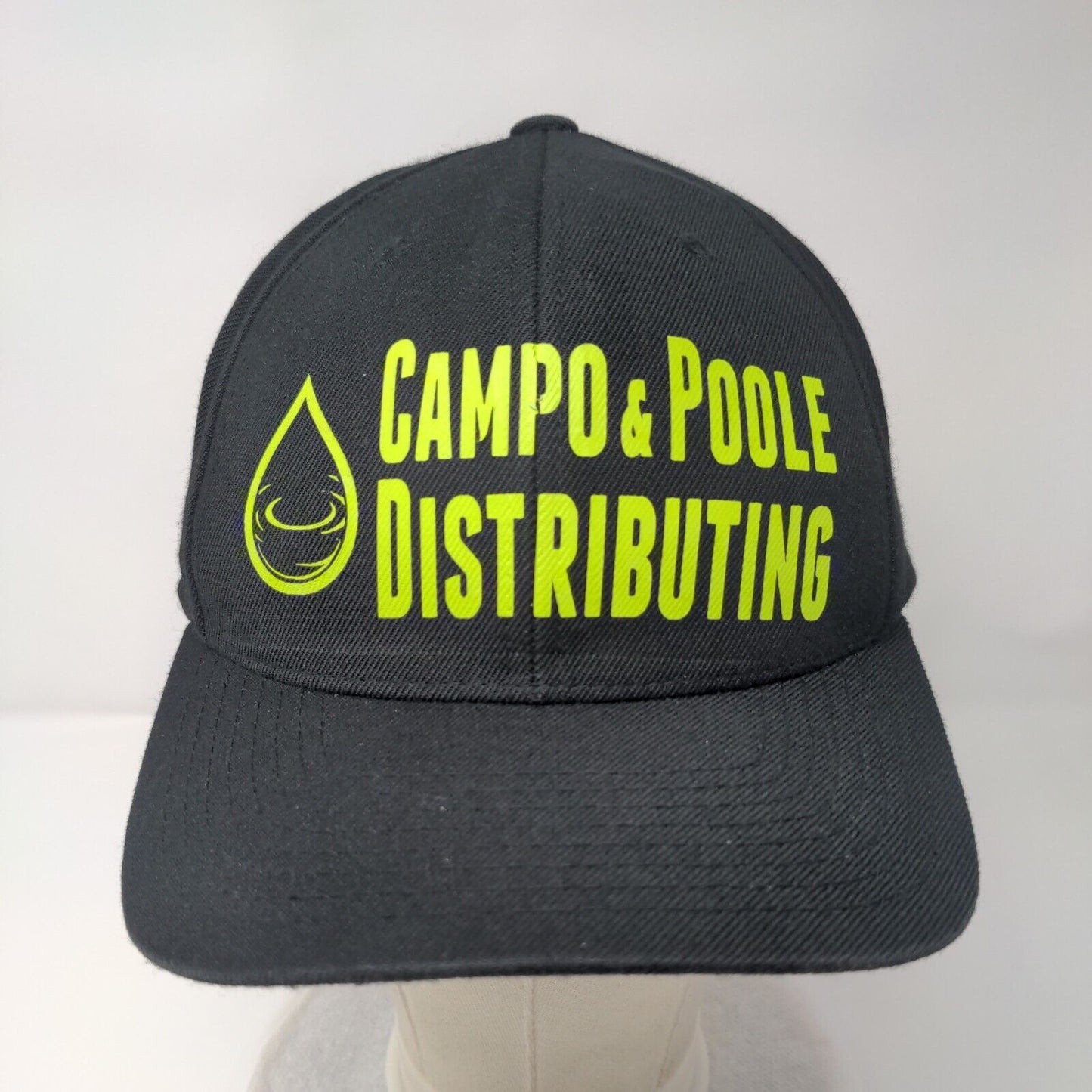 Campo & Poole Distributing Adult Strapback Hat Black One Size Pacific Headwear