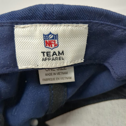 New England Patriots NFL Team Apparel Blue OSFM Cap Cotton Strapback Embroidered