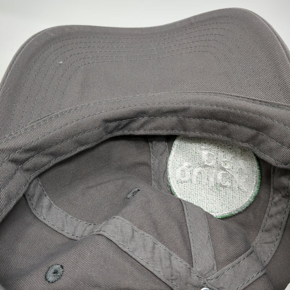 Quick Dry Solutions Green Gray Baseball Cap One Size Adjustable Slideback Hat