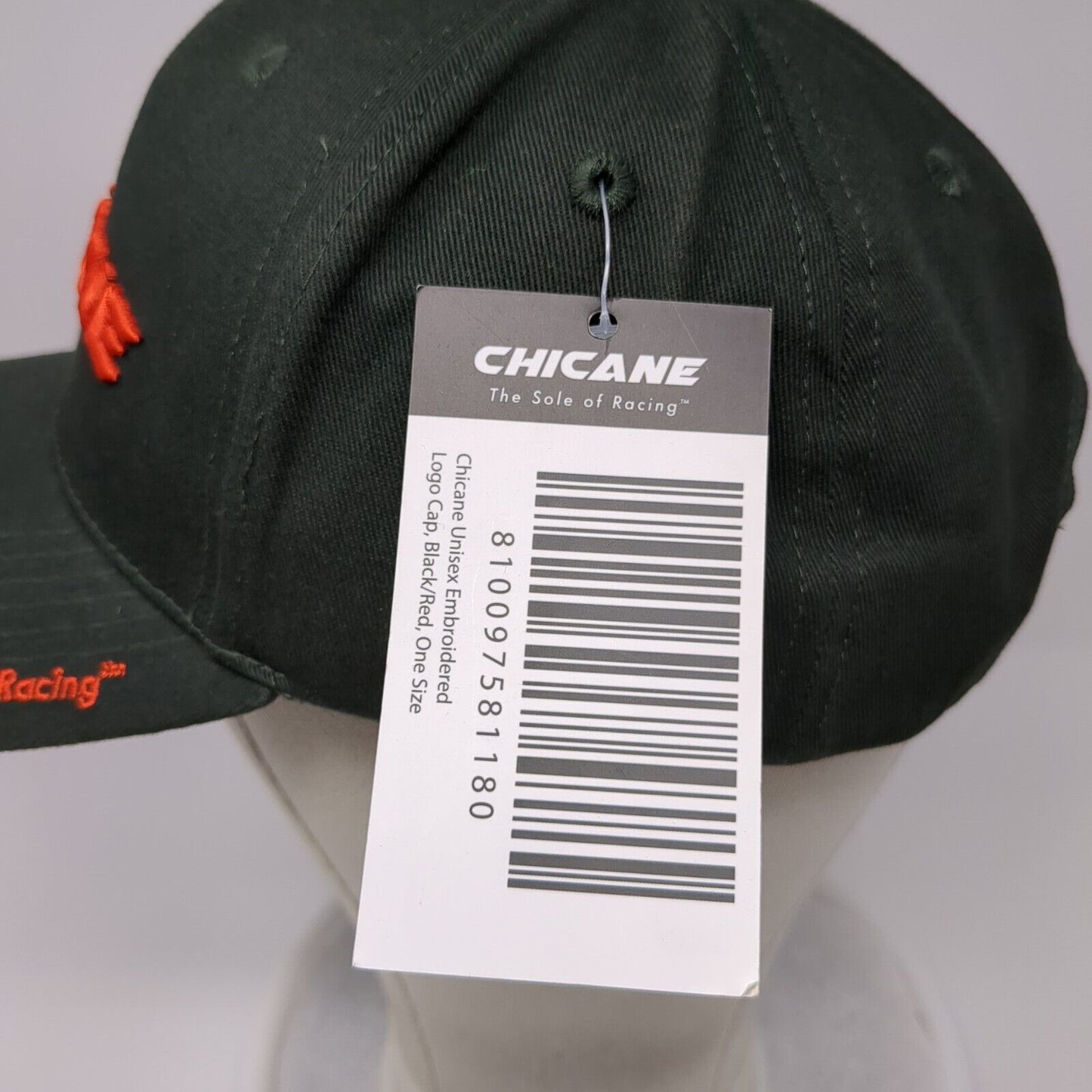 Chicane Snapback Hat Black Red OSFA Embroidered Logo W/Tags Rove