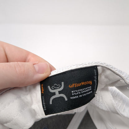 Hooey Snapback Mesh Back Trucker Hat Gray One Size Colorblock Patch