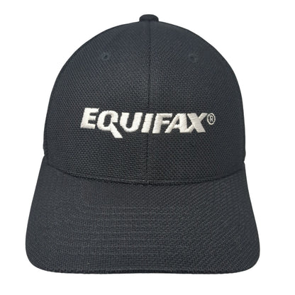 Equifax Fitted Hat Black One Size Embroidered Flexfit Yupoong Outdoor