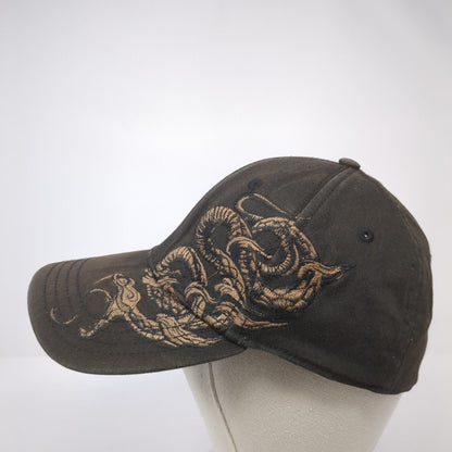 Snake Tattoo Fitted Hat Black One Size Embroidered Miami Ink 6 Panel