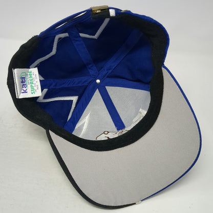 Kati Kodiak Bear Blue Baseball Cap One Size Black Jagged Graphic Alaska Hat