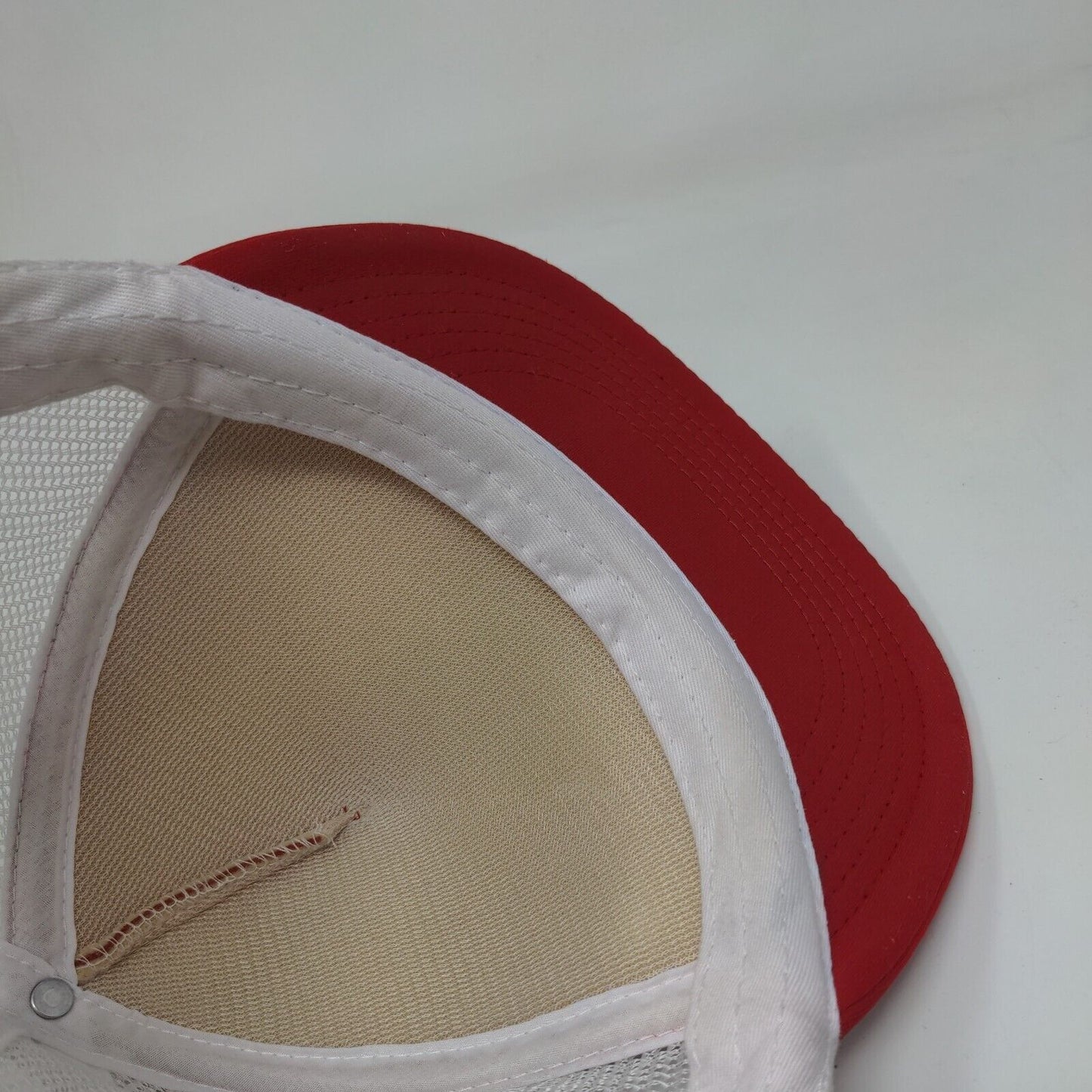 808 Boards Snapback Hat Red One Size Adjustable Mesh Back District Polyester
