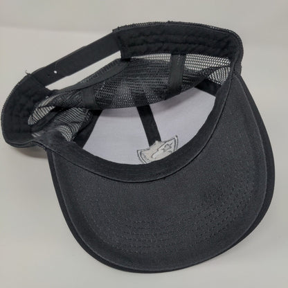 USCCA Snapback Mesh Back Trucker Hat Black OSFA Adjustable Embroidered