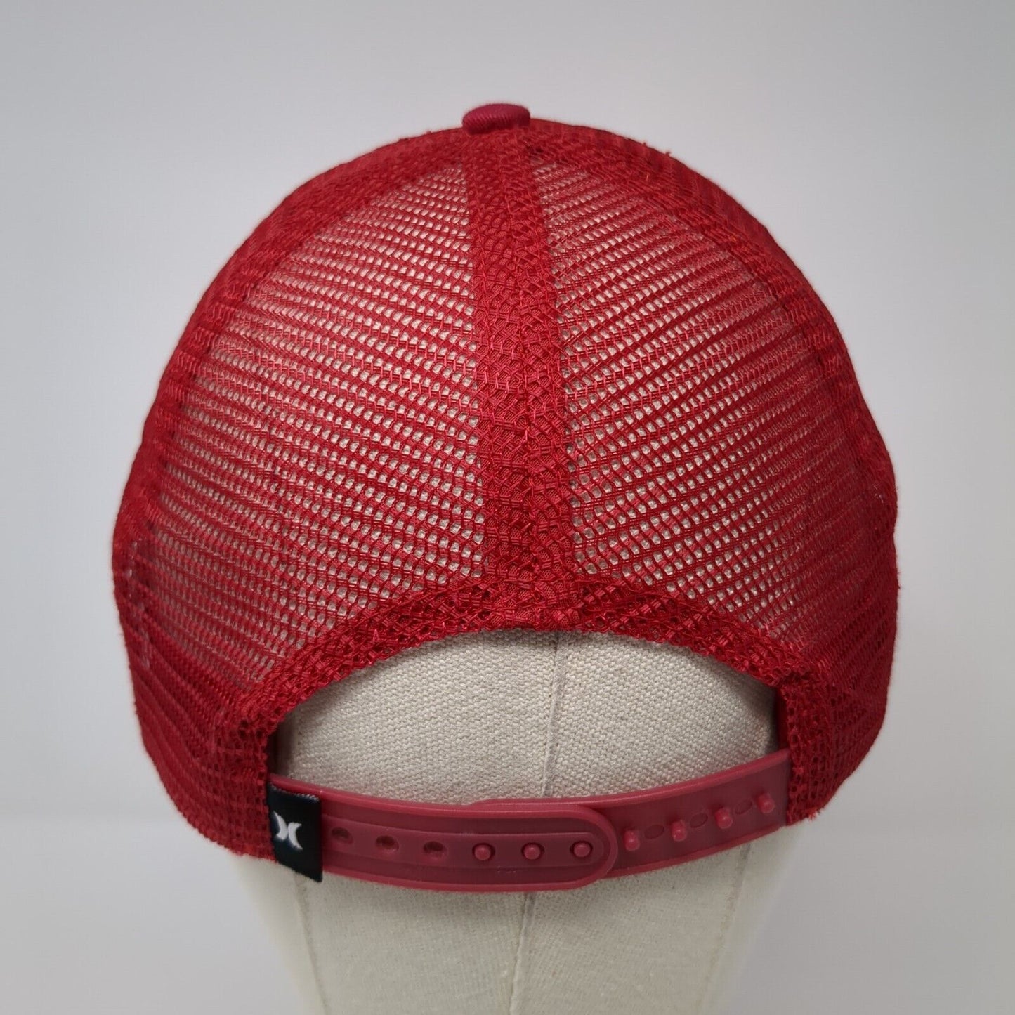 Eagle Snapback Trucker Hat Red One Size Adjustable Mesh Back 6 Panel Hurley