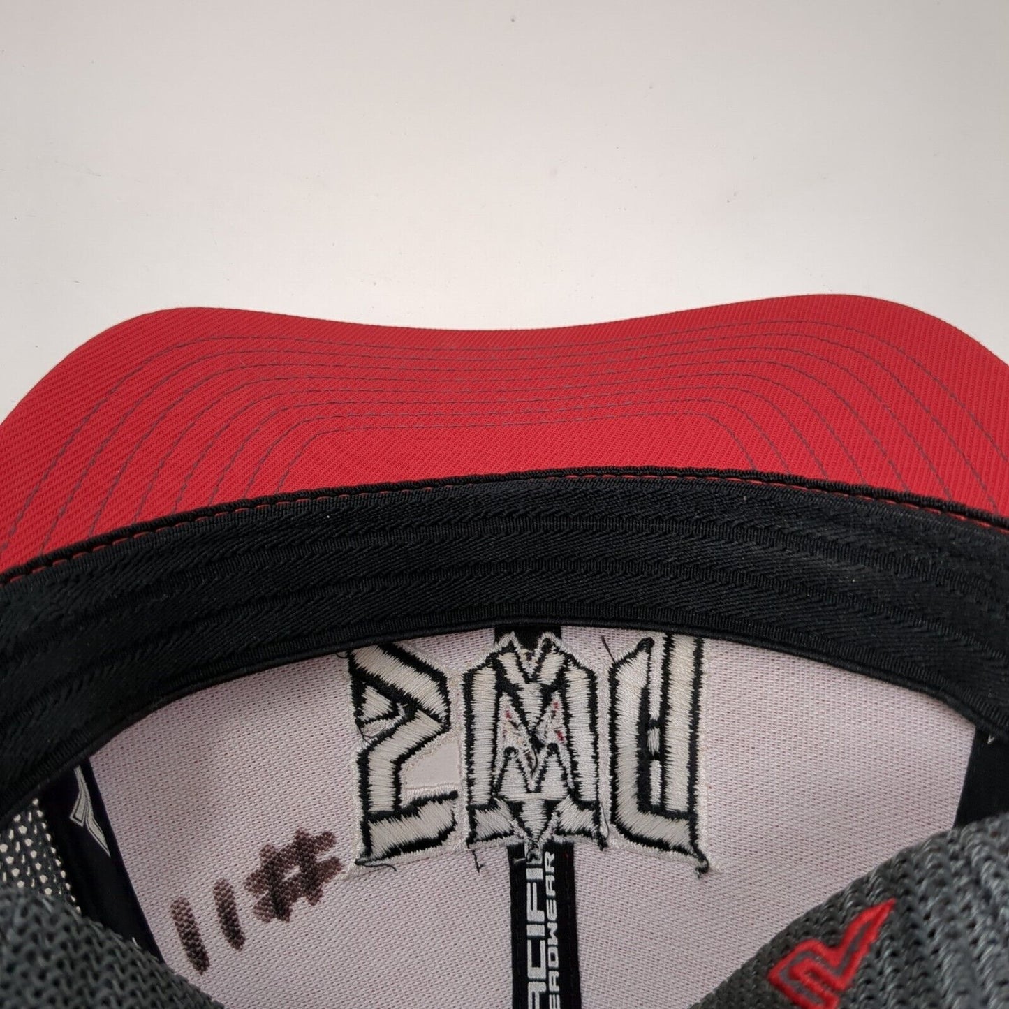 Pacific Headwear Fitted Mesh Back Trucker Hat Multi 6 7/8-7 3/8 Embroidered