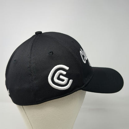 Cleveland Golf Baseball Cap Black L Structured A-Flex Curved Brim Logo Hat