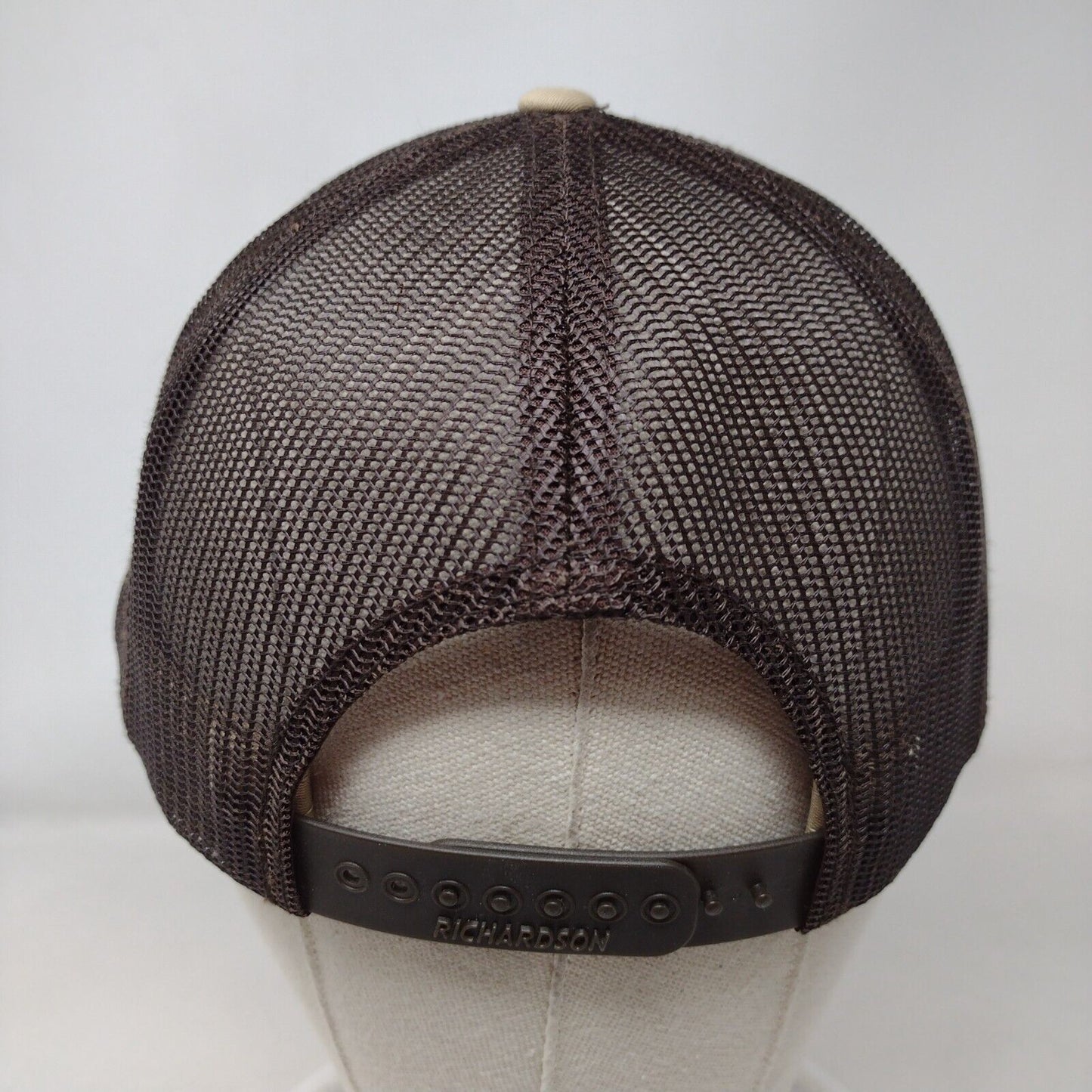 Creighton Contracting LLC Snapback Trucker Hat Tan One Size Mesh Back Richardson