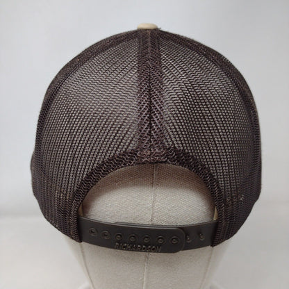 Creighton Contracting LLC Snapback Trucker Hat Tan One Size Mesh Back Richardson