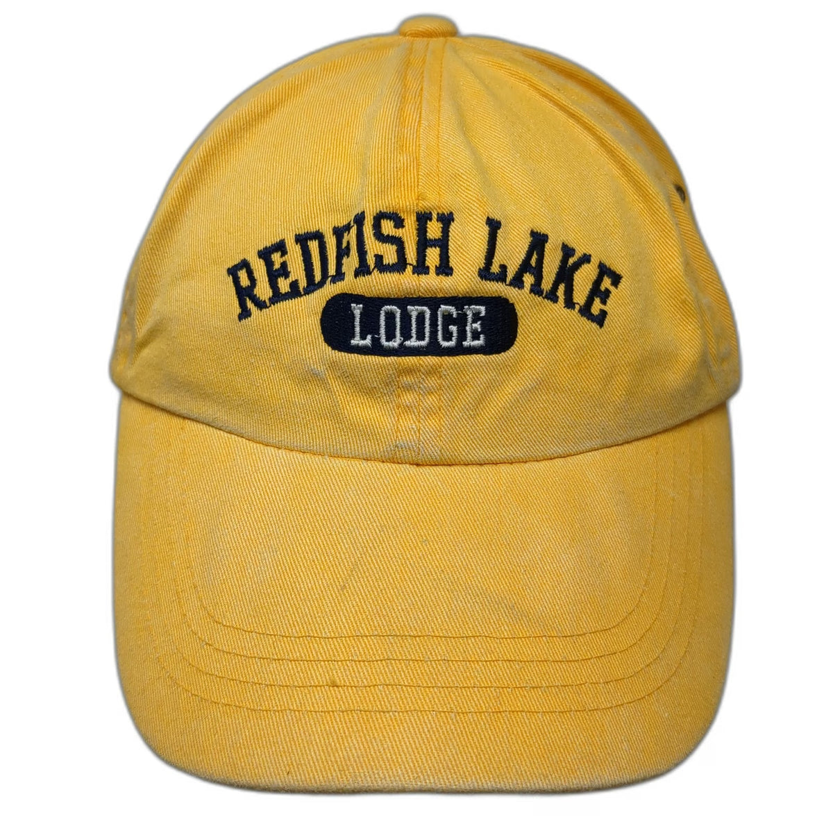 MV Sport Baseball Cap Yellow One Size Redfish Lake Lodge Adjustable Cotton Hat