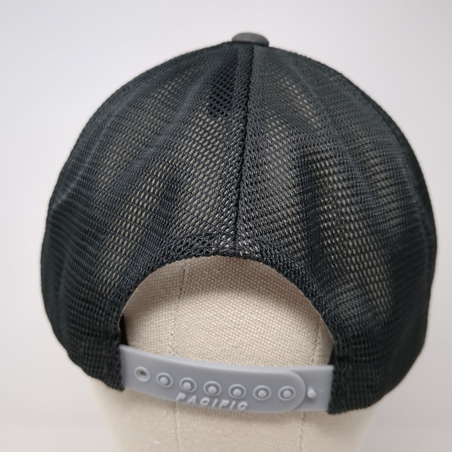 JCSAF Snapback Mesh Back Trucker Hat Gray One Size Pacific Headwear